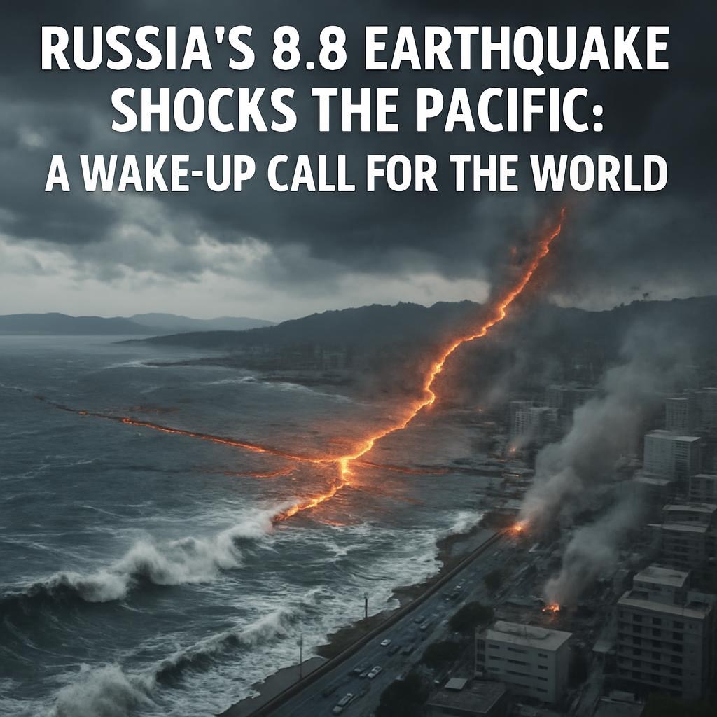🌍 Russia’s 8.8 Earthquake Shocks the Pacific: A Wake-Up Call for the World