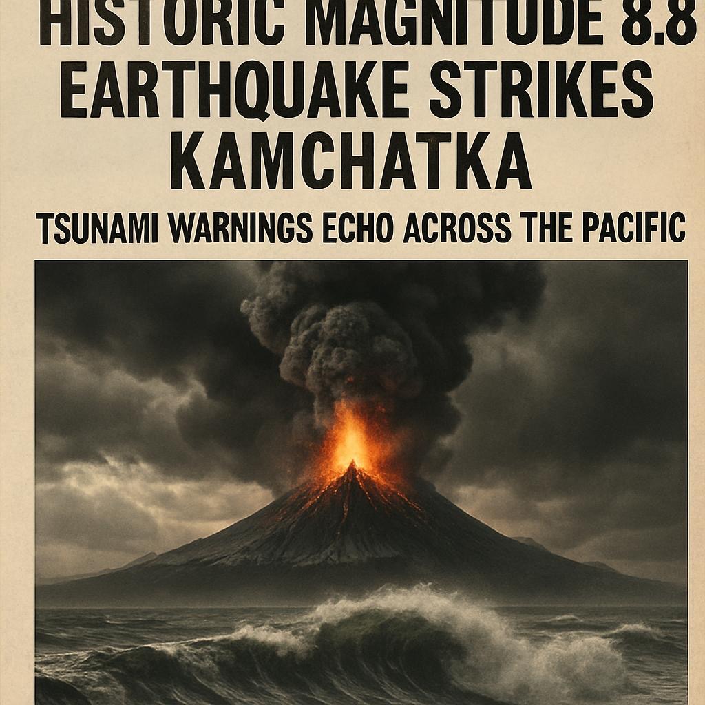 🌋 Historic Magnitude 8.8 Earthquake Strikes Kamchatka—Tsunami Warnings Echo Across the Pacific